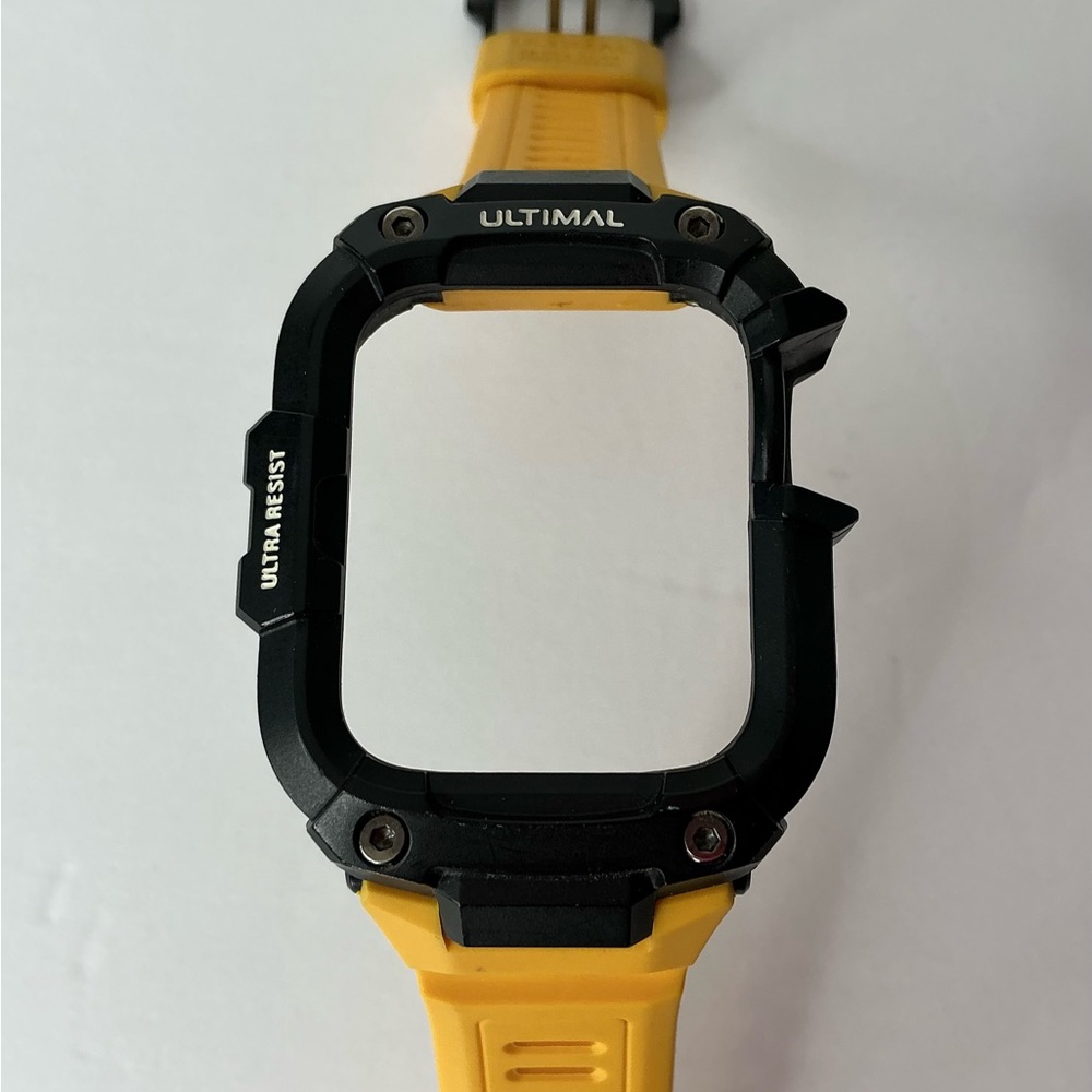 Yellow Protective Smartwatch Case with Matching Band